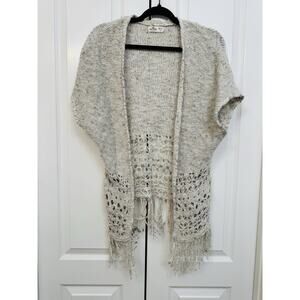 Hollister Knit Cardigan Cream Western Style Women Size X Small (Fits Medium)